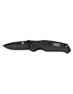 Cuchillo de bolsillo Klein Tools 44220, Negro, Hoja de acero 8.89 cm