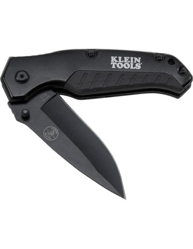 Cuchillo de bolsillo Klein Tools 44220, Negro, Hoja de acero 8.89 cm