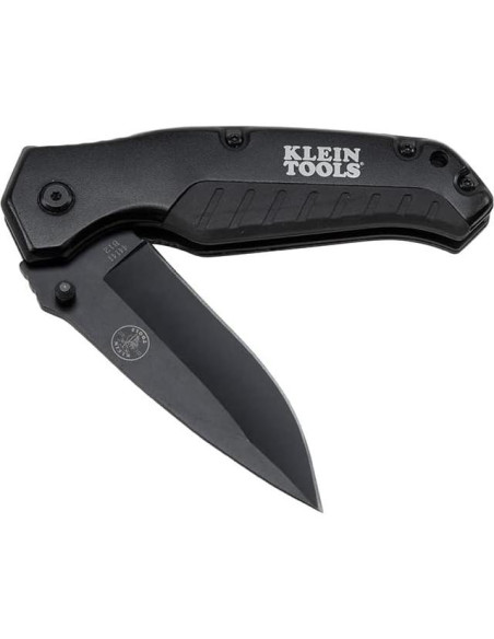 Cuchillo de bolsillo Klein Tools 44220, Negro, Hoja de acero 8.89 cm