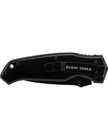 Cuchillo de bolsillo Klein Tools 44220, Negro, Hoja de acero 8.89 cm