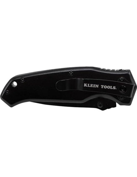 Cuchillo de bolsillo Klein Tools 44220, Negro, Hoja de acero 8.89 cm
