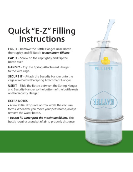 Botella de Agua Kaytee 177 ml para Hámsters y Gerbilos