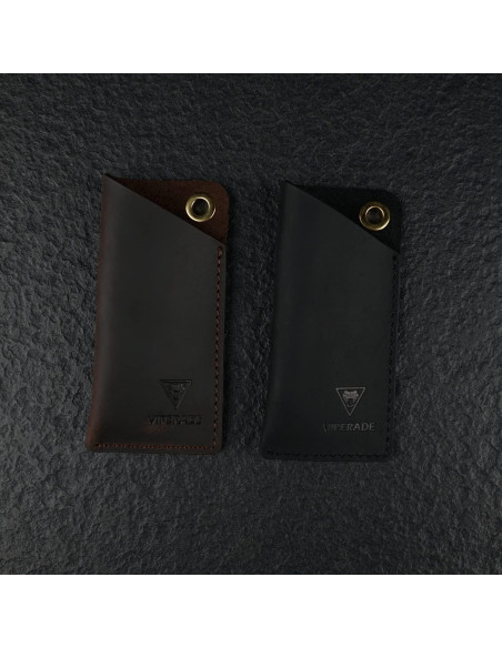 Funda de Cuero VIPERADE PJ11 para Cuchillo y Linterna