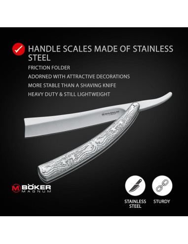 Cuchillo de bolsillo Boker Magnum Fleet Street Razor 11.43 cm