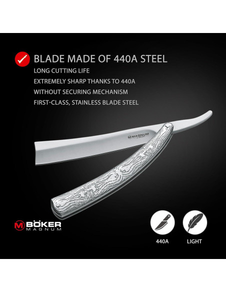 Cuchillo de bolsillo Boker Magnum Fleet Street Razor 11.43 cm