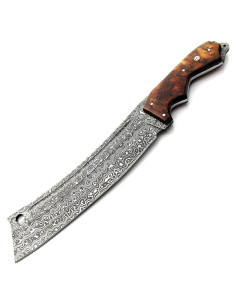 Cuchillo de Caza PAL 2000 KNIVES 38cm Acero Damasco Mango Madera