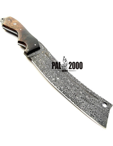 Cuchillo de Caza PAL 2000 KNIVES 38cm Acero Damasco Mango Madera