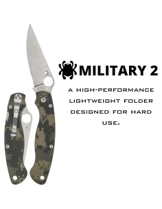 Cuchillo Plegable Spyderco Military 2 - Hoja Acero S30V 10.16 cm 2
