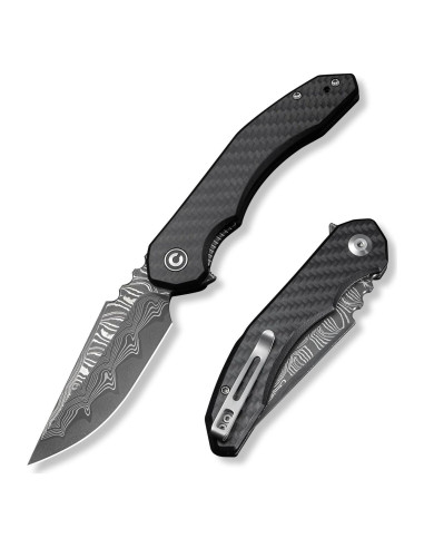 Cuchillo Plegable CIVIVI Bluetick Damasco 8.81 cm Mango G10