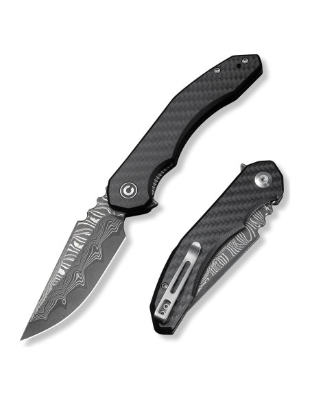 Cuchillo Plegable CIVIVI Bluetick Damasco 8.81 cm Mango G10