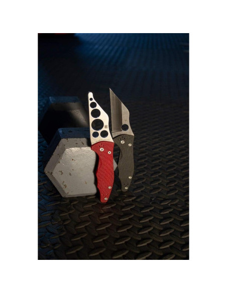Cuchillo Entrenador Spyderco Yojimbo 2 Rojo G-10 8.26 cm
