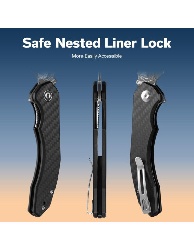 Cuchillo Plegable CIVIVI Bluetick Damasco 8.81 cm Mango G10