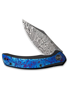 Cuchillo Plegable WE Knife Snick Framelock Timascus 8.89cm
