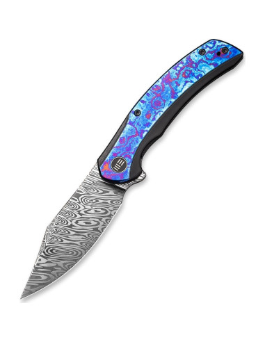 Cuchillo Plegable WE Knife Snick Framelock Timascus 8.89cm