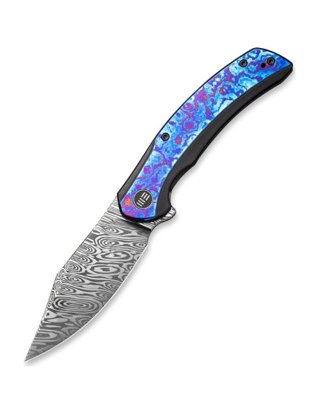 Cuchillo Plegable WE Knife Snick Framelock Timascus 8.89cm