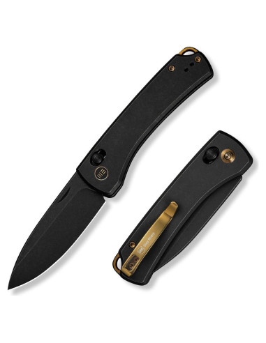 Cuchillo de bolsillo WeKnife Nightblade EDC 7.34 cm Titanio Negro