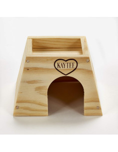 Escondite de Madera Natural Kaytee Pequeño 11.7x12.3cm 2
