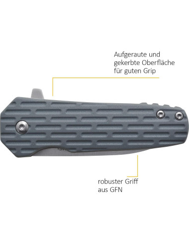 Cuchillo Plegable Camillus 19399, Hoja 5.7 cm, Azul