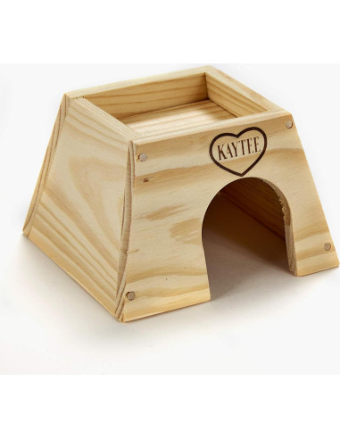 Escondite de Madera Natural Kaytee Pequeño 11.7x12.3cm