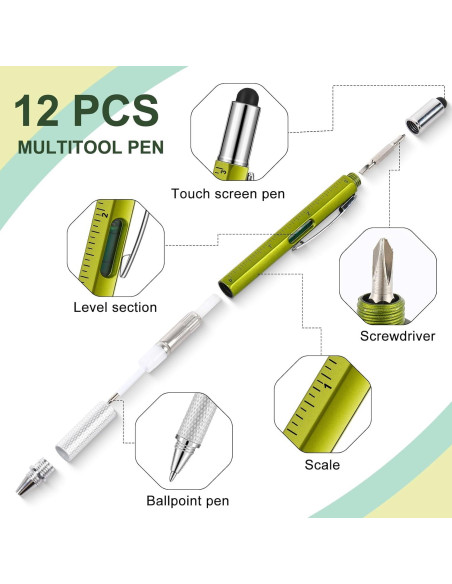 24 Pcs Cuadernos Impermeables y Bolígrafos Multiherramienta Gueevin