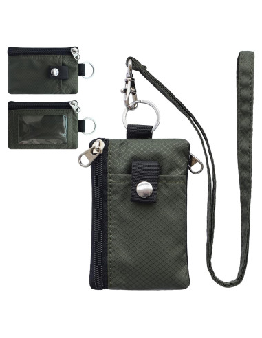 Billetera Minimalista CHENSPRX con Bloqueo RFID Verde