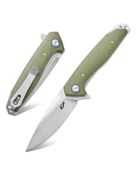 Cuchillo Plegable Eafengrow EF972 Acero D2 Mango Micarta 22cm
