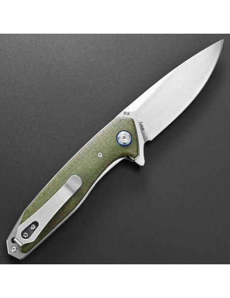 Cuchillo Plegable Eafengrow EF972 Acero D2 Mango Micarta 22cm