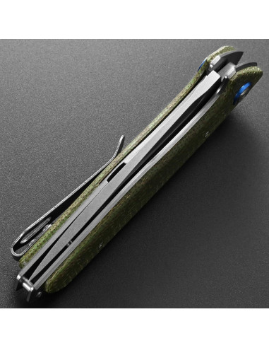 Cuchillo Plegable Eafengrow EF972 Acero D2 Mango Micarta 22cm