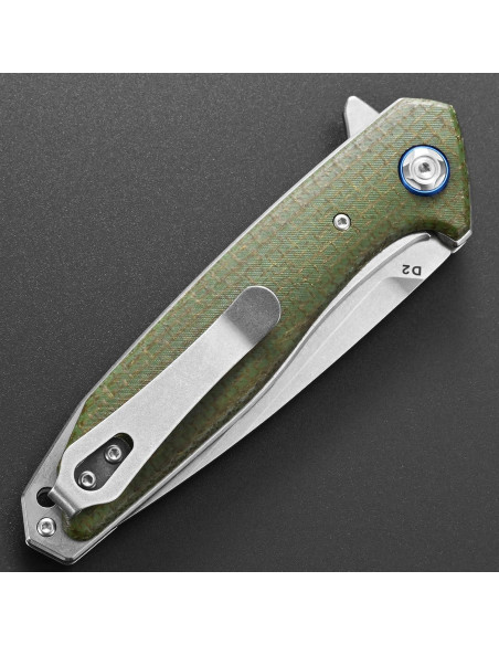 Cuchillo Plegable Eafengrow EF972 Acero D2 Mango Micarta 22cm