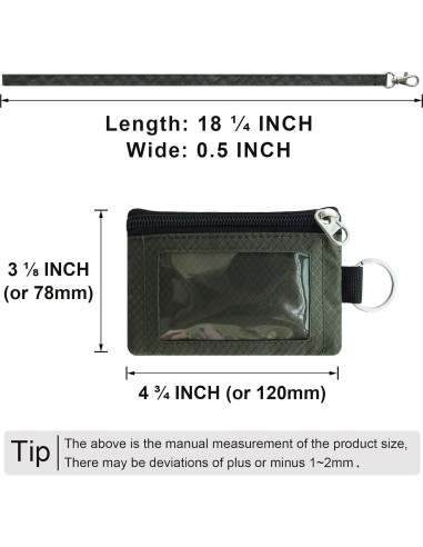 Billetera Minimalista CHENSPRX con Bloqueo RFID Verde