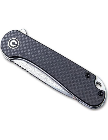 Cuchillo Plegable Civivi C907DS Damasco 7.62cm Fibra Carbono