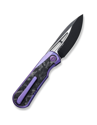 Cuchillo WE Knife Baloo Framelock Titanio Púrpura 8.26cm