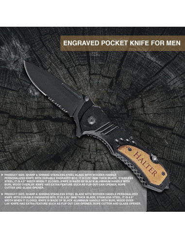 Cuchillo Plegable Personalizado Krezy Case 8.26 cm Acero Inoxidable