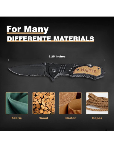 Cuchillo Plegable Personalizado Krezy Case 8.26 cm Acero Inoxidable