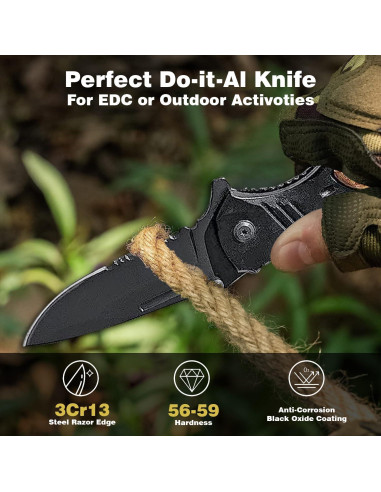 Cuchillo Plegable Personalizado Krezy Case 8.26 cm Acero Inoxidable