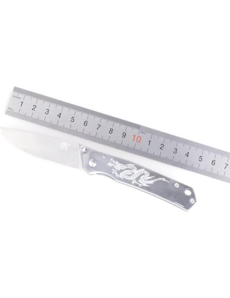 Cuchillo Plegable Sanrenmu 7129 de Acero Inoxidable 6.5cm