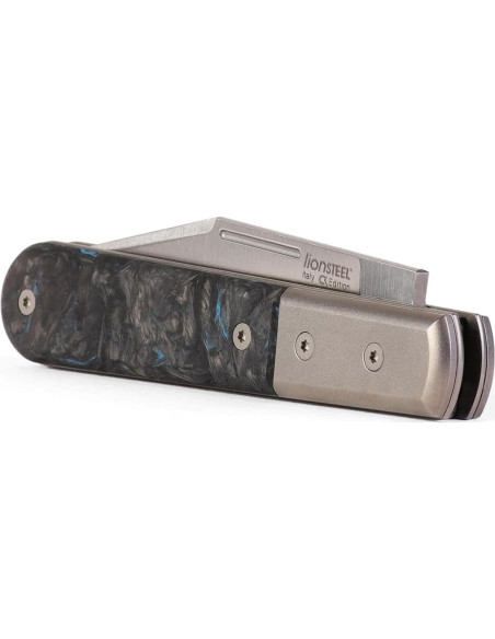 Cuchillo Plegable LionSTEEL Barlow, Acero M390, Titanio, 16.99 cm