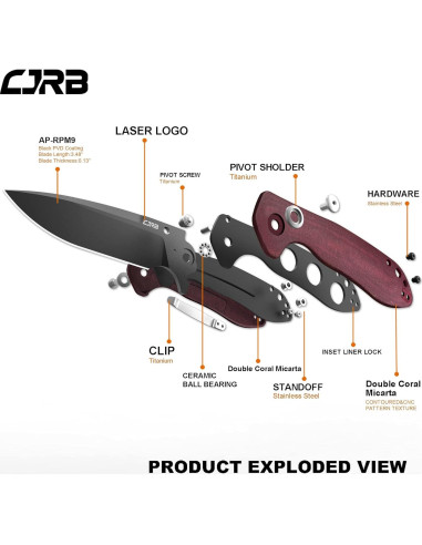 Cuchillo Plegable CJRB CUTLERY Scoria J1920 Acero AR-RPM9