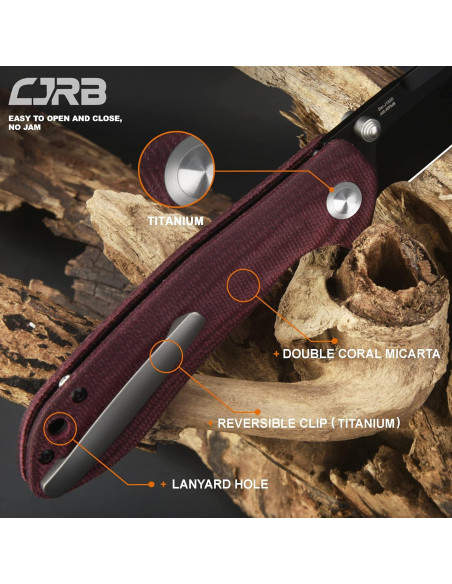 Cuchillo Plegable CJRB CUTLERY Scoria J1920 Acero AR-RPM9