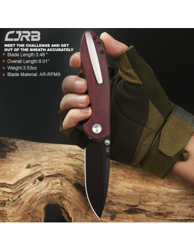 Cuchillo Plegable CJRB CUTLERY Scoria J1920 Acero AR-RPM9