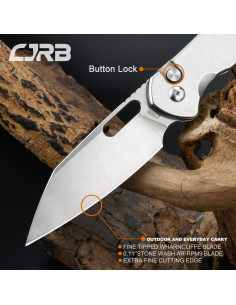 Cuchillo Plegable CJRB Pyrite-Alt 7.9 cm Acero AR-RPM9 2