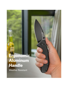 Cuchillo Plegable SENCUT Cybrix 8.8 cm Acero Inoxidable Negro 2