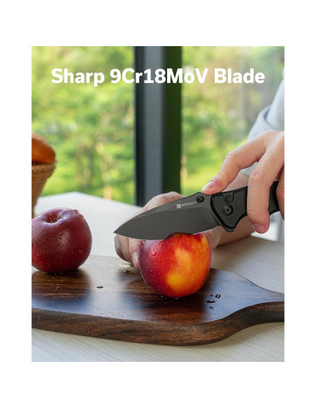 Cuchillo Plegable SENCUT Cybrix 8.8 cm Acero Inoxidable Negro