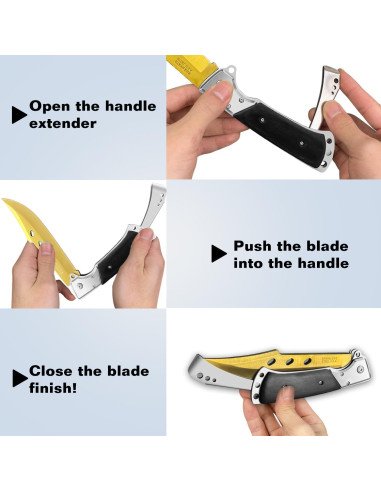 Cuchillo Plegable Táctico MADSABRE 32.5 cm Mango Madera Rosa