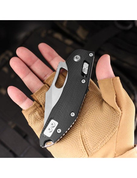 Cuchillo de bolsillo plegable Genérico FlexRun05 9 cm Negro