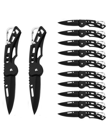 Cuchillo Plegable FEIZII 12 Pack Acero Inoxidable 6.35cm