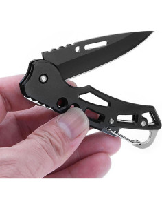 Cuchillo Plegable FEIZII 12 Pack Acero Inoxidable 6.35cm 2