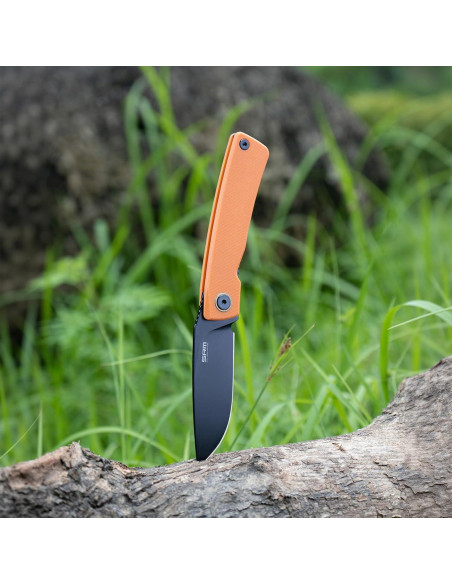 Cuchillo Plegable SRM G10 Naranja 7.49 cm EDC Camping