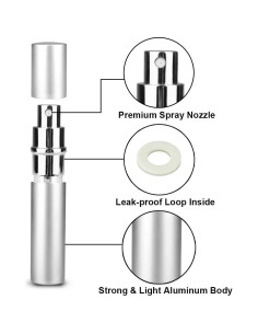 Botellas de Atomizador de Perfume Zingso 6ml 3 Pcs Viaje 2