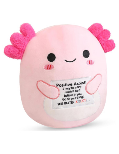 Peluches Axolote TOYSYM 24.89 cm Suave y Motivacional